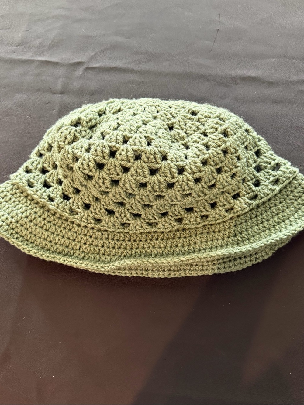 NWOT Women's Crochet Bucket Hat - Sage Green